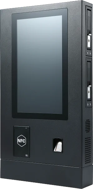 Smart Docking Station com tela, leitor NFC e leitor biométrico